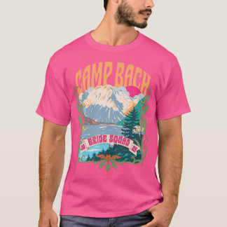 キャンプ バッハ 2025 花嫁 squad レトロ キャンピング バチェロレッテ tシャツ