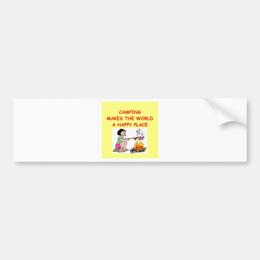 キャンプ バンパーステッカー (正面)