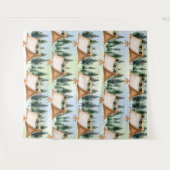 キャンプ ファイヤー ピット キャンプファイヤー マシュマロ 焚き火 アウトドア 誕生日 タペストリー (正面(横))