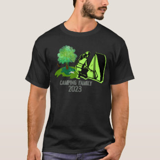 キャンプ ファミリー 2023 おもしろい Tシャツ