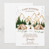 キャンプ ブライズウィークエンドアドベンチャー 招待状 (正面/裏面)