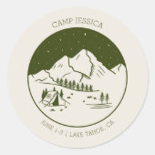 キャンプ ブライズパーティー ギフト ステッカー (正面)