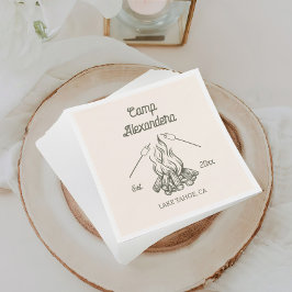 キャンプ ブライズパーティー スタンダードカクテルナプキン