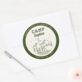キャンプ ブライズパーティー ラウンド ファブ ステッカー (封筒)