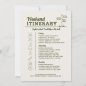 キャンプ ブライズパーティー 旅行計画 キャンピング 招待状 (裏面)