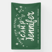 キャンプ ブライズメイド  Cabin Crew I Do 手描き バッハ 横断幕 (縦)