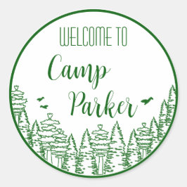 キャンプ・ブライド・バチェロレッテ・パーティー・ステッカー ラウンドシール