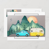 キャンプ ポストカード (正面/裏面)