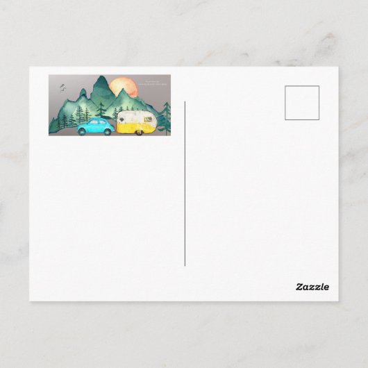 キャンプ ポストカード (裏面)