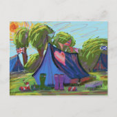 キャンプ ポストカード (正面)