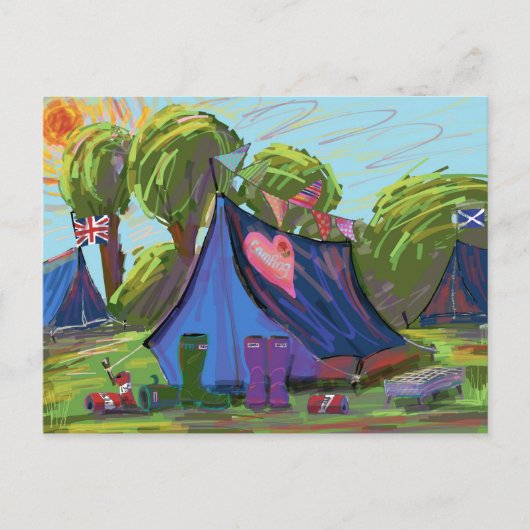 キャンプ ポストカード (正面)