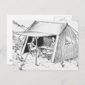 キャンプ ポストカード (正面/裏面)