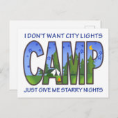 キャンプ ポストカード (正面/裏面)