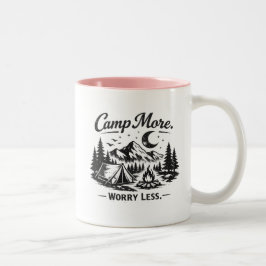 キャンプ マウンテン コーヒーマグ | 山 ツートーンマグカップ