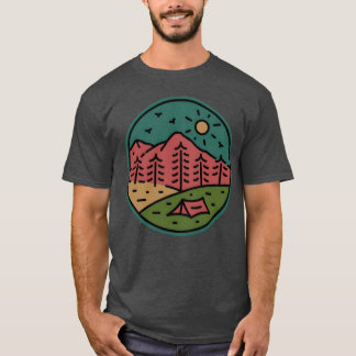 キャンプ・メドウ レトロ Tシャツ