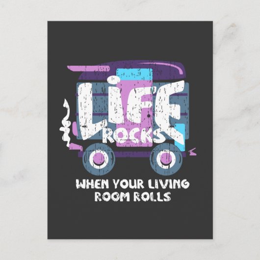 キャンプ – ライフロック ポストカード (正面)