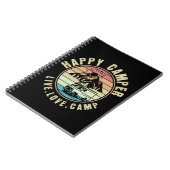 キャンプ – ライブ。愛.キャンプアウトドア ノートブック (左側)