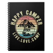 キャンプ – ライブ。愛.キャンプアウトドア ノートブック (正面)