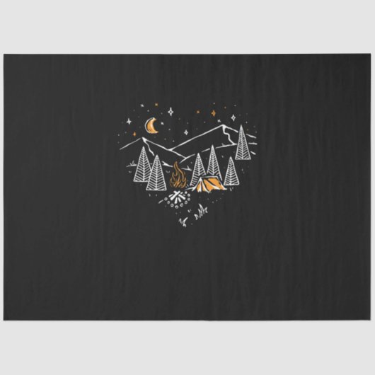 キャンプ・ラブハイキング・自然・ワイルド・ライン 薄葉紙 (正面)