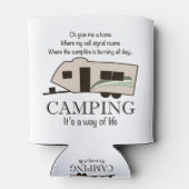 キャンプ：生き方 缶クーラー (裏面)