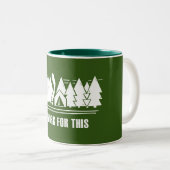 キャンプ、私はこれに取り組む ツートーンマグカップ (正面右)