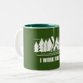 キャンプ、私はこれに取り組む ツートーンマグカップ (正面左)