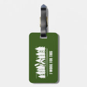 キャンプ、私はこれに取り組む ラゲッジタグ (裏面縦)