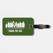 キャンプ、私はこれに取り組む ラゲッジタグ (裏面横)