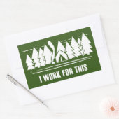 キャンプ、私はこれに取り組む 長方形シール (封筒)