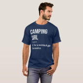 キャンプ 赤 引用 レトロ Tシャツ (正面フル)