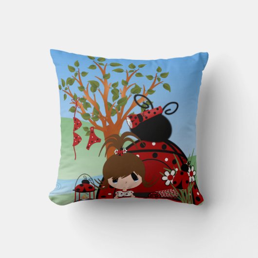 キャンプ@ 2ピロー クッション (正面)