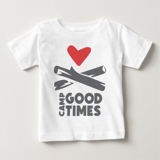 キャンプGoodtimes ベビーTシャツ (正面)