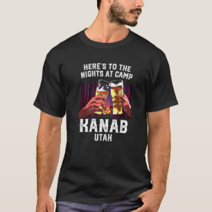 キャンプKanab Camping Utah Camで夜にエール Tシャツ