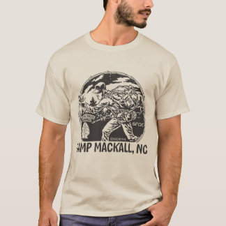 「キャンプMackall」の-長いタブ-前部 Tシャツ