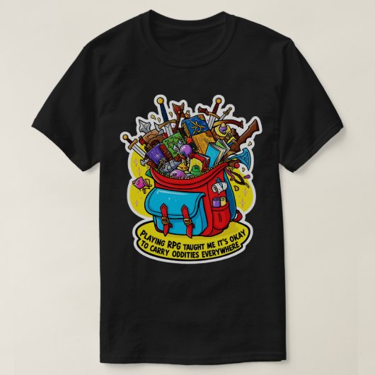 キャンプRPGバックパック1 Tシャツ (デザイン正面)