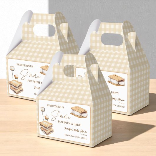 キャンプS'moreおもしろいベイビーシャワー特典 フェイバーボックス