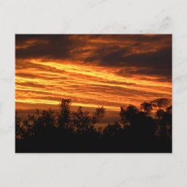 キャンベラの夏の夕焼け ポストカード