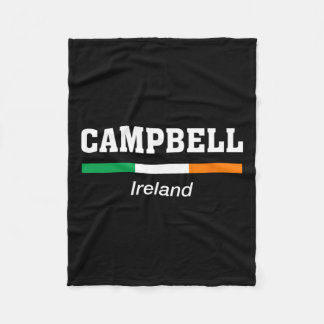 キャンベルアイリッシュファミリーネームSt patricks dayアイルランド フリースブランケット