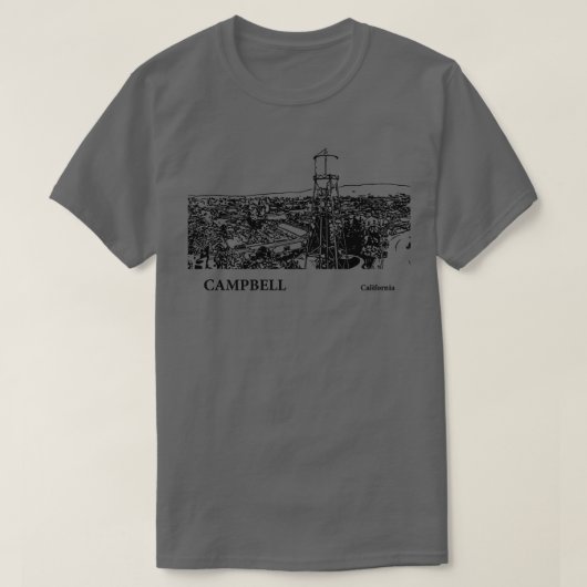 キャンベルカリフォルニアTシャツ3 Tシャツ (デザイン正面)