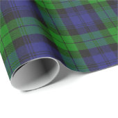 キャンベルクランタータンチェックプレイドブラックウォッチ ラッピングペーパー (ロールコーナー)