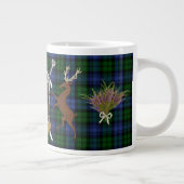 キャンベルクランバッジ&タータンチェックハイランド ジャンボコーヒーマグカップ (右)