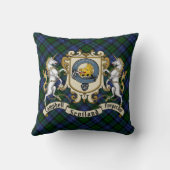 キャンベルクランバッジ&タータンチェック クッション (裏面)