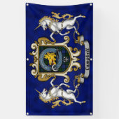 キャンベルクランバッジ&タータンチェック 横断幕 (縦)