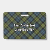 キャンベルクレストのタータン バッジ (裏面)