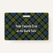 キャンベルクレストオーバータータンチェック バッジ (裏面)