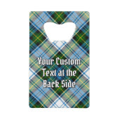 キャンベルクレストオーバードレスタータンチェック クレジットカード栓抜き (裏面)