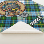 キャンベルクレストオーバードレスタータンチェック シェルパブランケット (3/4)