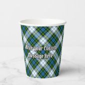 キャンベルクレストオーバードレスタータンチェック 紙コップ (裏面)