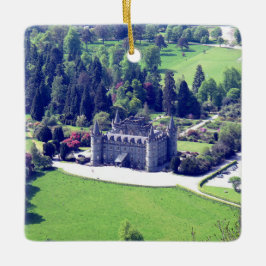 キャンベルスコティッシュクランドインバレーキャッスルクリスマス セラミックオーナメント