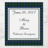 キャンベルスコティッ結婚ティッシュワインラベル ワインラベル (シングルラベル)